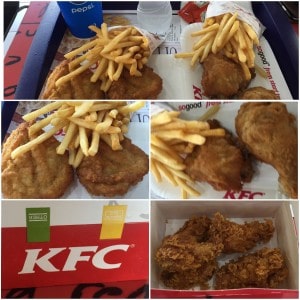 Lunsj på KFC